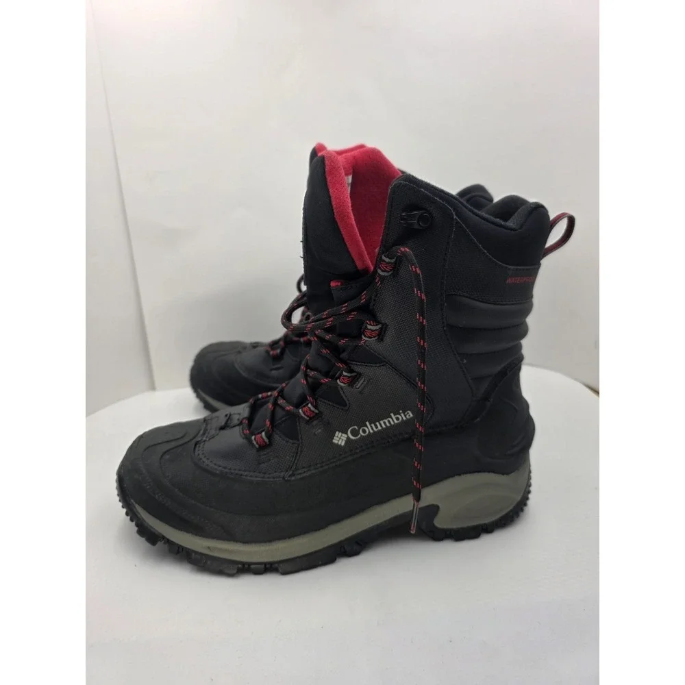 Columbia Bugaboot III Snow Boots Mens‎ 12 Waterproof 200g Insulated Black Red